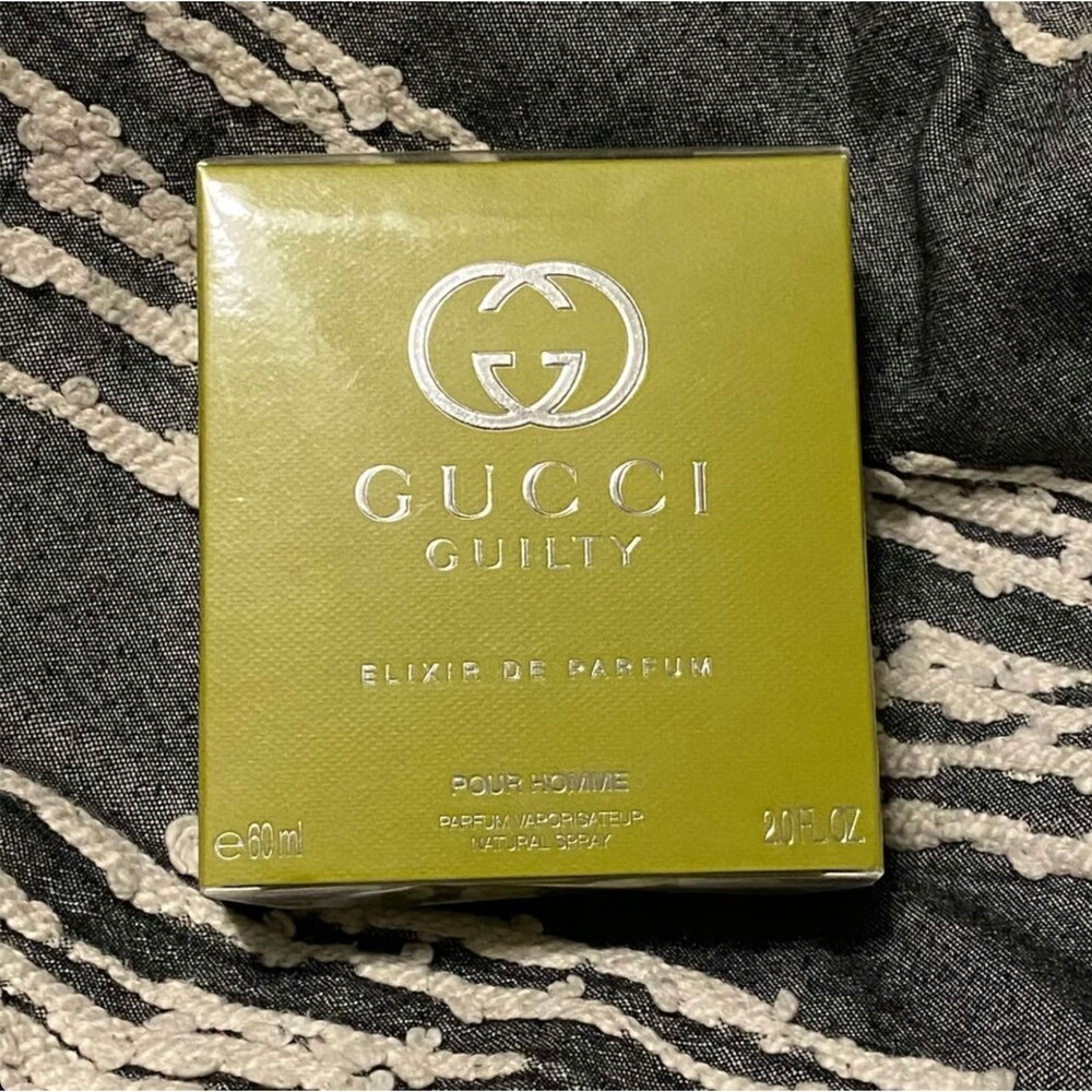 New Sealed Gucci Guilty Elixir De Parfum Pour Homme 2 oz 60ml cologne fragrance